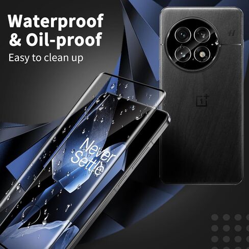 Screen Protector for OnePlus 12R, 2 Pack Tempered Glass Screen Protector + 2 Pack Camera Lens Protector, 9H Hardness, Full Coverage, Fingerprint Unlock for OnePlus 12R Protective Film in Saudi Arabia