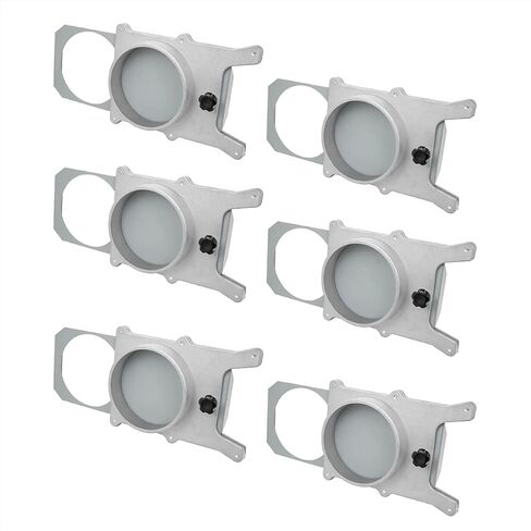 POWERTEC 70295-P6 4-Inch Integrated Blast Gate Clog Resistant, Anti Gap Tapered ABS Plastic Fitting for Dust Collection Systems – 6 Pack in Saudi Arabia
