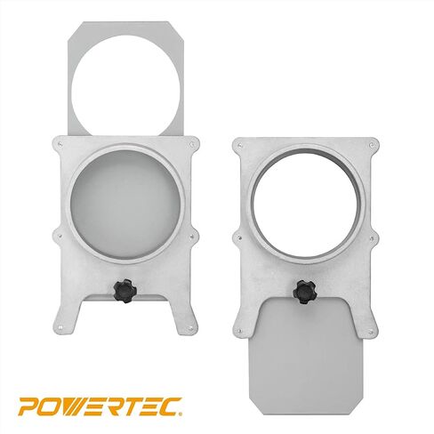 POWERTEC 70295-P6 4-Inch Integrated Blast Gate Clog Resistant, Anti Gap Tapered ABS Plastic Fitting for Dust Collection Systems – 6 Pack in Saudi Arabia