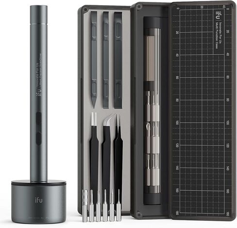 iFu Mini Electric Screwdriver, 42 in 1 Precision Screwdriver Set – Small Cordless Power Screwdriver with LED Light & 37 Magnetic Bits, Repair Tool for Phone Laptop Camera Watch Computer in Saudi Arabia
