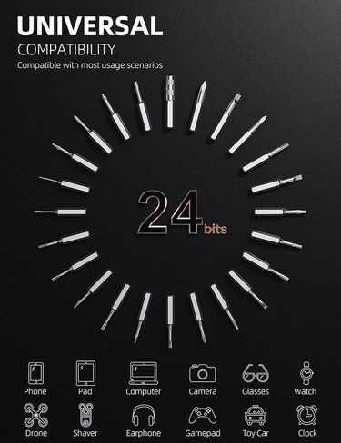 iFu Mini Electric Screwdriver, 42 in 1 Precision Screwdriver Set – Small Cordless Power Screwdriver with LED Light & 37 Magnetic Bits, Repair Tool for Phone Laptop Camera Watch Computer in Saudi Arabia