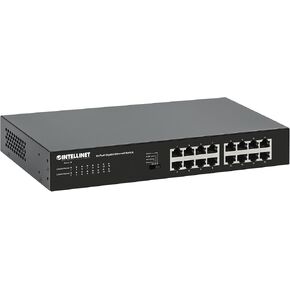 Intellinet 16 Port Gigabit Ethernet Switch – 10 / 100 / 1000 Mbps – Unmanaged,Metal Housing, Fanless Quiet, Long Distance, VLAN & Extend Mode – for Computer Desktop Networking-3 Yr Mfg Warranty–561815 in Kuwait