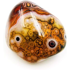 favoramulet Natural Labradorite Palm Stone, Polished Worry Healing Crystal Specimen Sphere Irregular Shaped, 90-125g in Kuwait