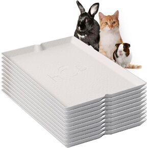 HOP Rabbit Litter Box, Less Mess Designed for Rabbits/Bunnies. Includes Built-in and Removable Hay Feeder and Cover. Dishwasher Safe and BPA-Free. Cat, Guinea Pig and Chinchilla Friendly Too. in Kuwait