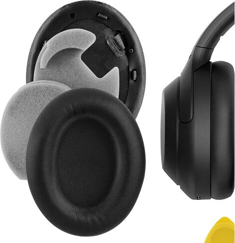 Geekria QuickFit Replacement Ear Pads for Sony WH-1000XM4 Wireless Headphones Ear Cushions, Headset Earpads, Ear Cups Cover Repair Parts (Gold) in Saudi Arabia