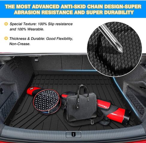 Cartist مخصص مناسب لسيارة Cargo Liner Jeep Cherokee 2014-2022 2023 جميع الأحوال الجوية مضادة للانزلاق بساط صندوق السيارة الخلفي مقاوم للماء TPE (ليس لسيارة Jeep Grand Cherokee) in Saudi Arabia