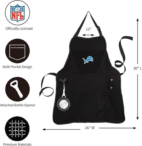 Team Sports America NFL Minnesota Vikings Ultimate Grilling Apron Durable Cotton with Beverage Opener and Multi Tool For Football Fans Fathers Day and More in Kuwait