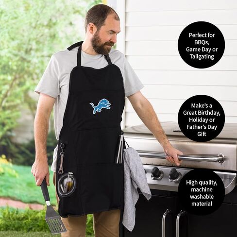 Team Sports America NFL Minnesota Vikings Ultimate Grilling Apron Durable Cotton with Beverage Opener and Multi Tool For Football Fans Fathers Day and More in Kuwait