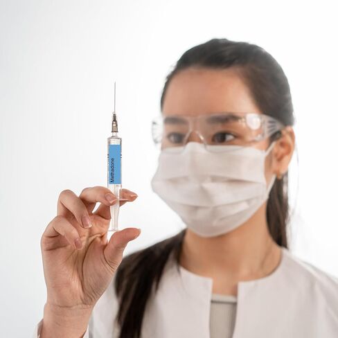 Glycopyrrolate Anesthetic Syringe Labels - Box of 800 Labels on roll (1" core) in Box. Printed in Australia by Specialist Medical Printer. Latex-Free Adhesive. in Saudi Arabia