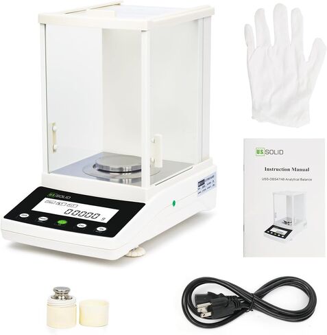 U.S. Solid USS-DBS48 0.1 mg Analytical Balance, 120g x 0.0001g, Automatic Internal Calibration Lab Electronic Balance, Electromagnetic Transducer in Saudi Arabia