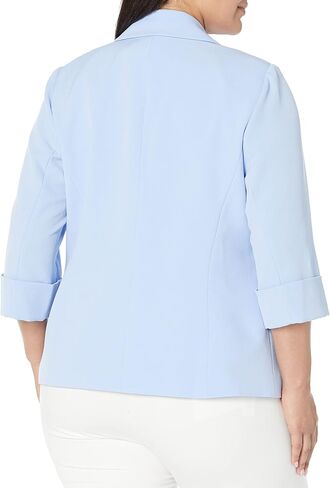 Kasper Women's Plus Size 1 Bttn Notch Collar JKT W/SLV ملفوف، أصفر شاحب، 24W in Saudi Arabia