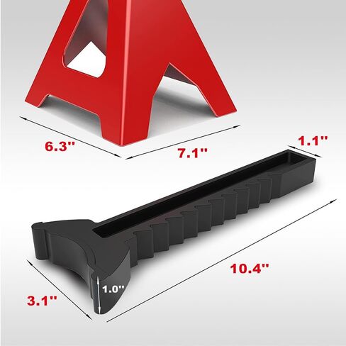 BIG RED AT42002R-2 Torin Steel Car Jack Stands (1 Pair): 2 Ton (4,000 lb.) Capacity, Red in Saudi Arabia