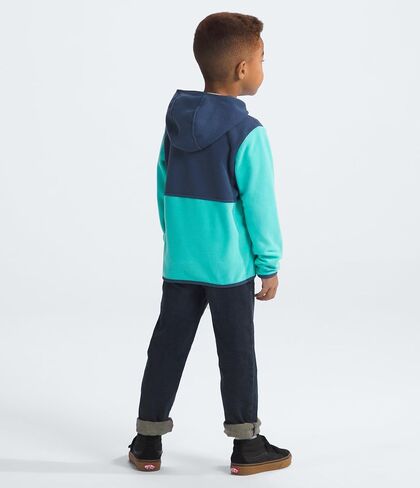 سترة بغطاء رأس جلاسير بسحاب كامل للأطفال من THE NORTH FACE، كاكي ستون، 7 in Kuwait