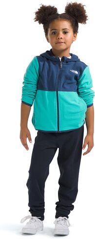سترة بغطاء رأس جلاسير بسحاب كامل للأطفال من THE NORTH FACE، كاكي ستون، 7 in Kuwait