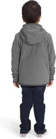 سترة بغطاء رأس جلاسير بسحاب كامل للأطفال من THE NORTH FACE، كاكي ستون، 7 in Kuwait