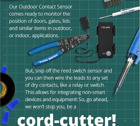 YoLink LoRa Smart Outdoor Contact Sensor & Hub Starter Kit: Hub, (2) Gate & Shed Door Sensors, Contact-Closure Sensor, Email/SMS/Push Alerts, 1/4 Mile Open Air Range, Alexa, IFTTT, Home Assistant in Saudi Arabia
