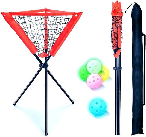 Furypiont Baseball Softball Portable Batting Practice Ball Caddy,Ball Caddy with Bonus Plastic Training Balls in Saudi Arabia