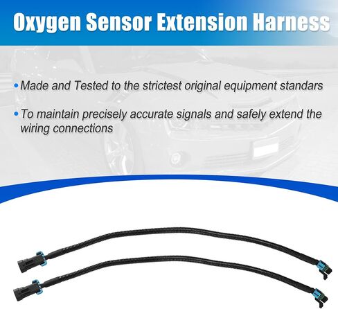X AUTOHAUX 2pcs Oxygen O2 Sensor Header Extension Harness for Chevrolet Camaro 2010-2013 for Chevrolet Corvette 2006-2013 in Saudi Arabia
