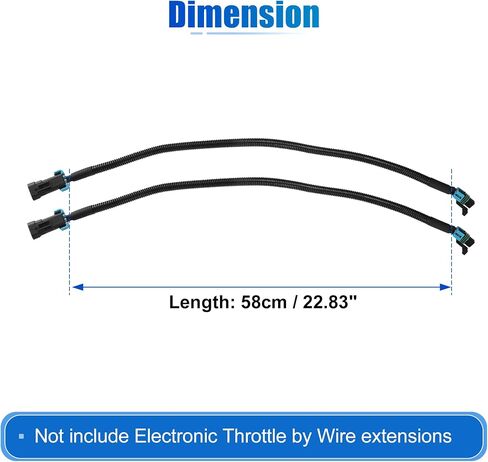 X AUTOHAUX 2pcs Oxygen O2 Sensor Header Extension Harness for Chevrolet Camaro 2010-2013 for Chevrolet Corvette 2006-2013 in Saudi Arabia