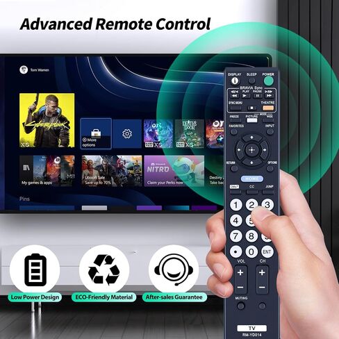 RM-YD080 Replacement Remote Control for Sony TV KDL-42EX440 KDL-40BX451 KDL-40BX450 KDL-46BX451 KDL-22EX350 KDL-32EX340 KDL-42EX441 KDL-46BX450 KDL22EX350 KDL32EX340 KDL42EX441 KDL42EX440 in Saudi Arabia