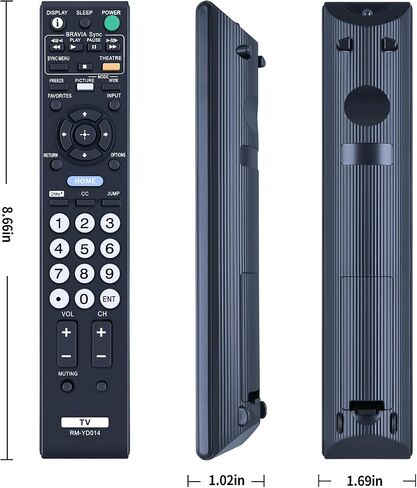 RM-YD080 Replacement Remote Control for Sony TV KDL-42EX440 KDL-40BX451 KDL-40BX450 KDL-46BX451 KDL-22EX350 KDL-32EX340 KDL-42EX441 KDL-46BX450 KDL22EX350 KDL32EX340 KDL42EX441 KDL42EX440 in Saudi Arabia