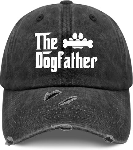 Golden Retriever Hat The Dogfather Baseball Cap for Men Vintage Dad Hat Adjustable Navy Blue in Saudi Arabia