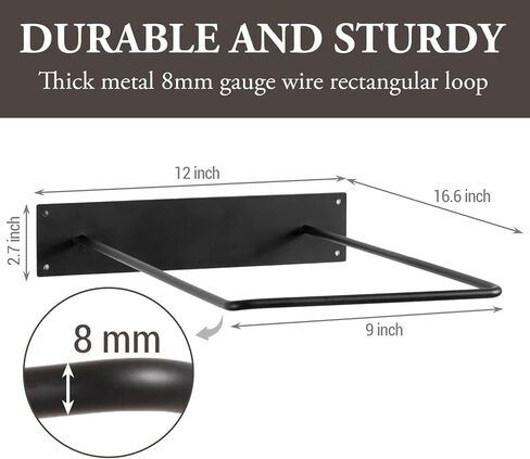 MyGift Wall-Mounted Exercise Ball Rack | Black Industrial Pipe Yoga Stability Ball Storage Display Holder for Home Gym and Studios, Set of 2 in Kuwait