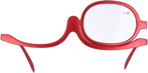 Makeup Glasses with Magnify Eye,Rotating Makeup Glasses for Women Makeup Essential Tool(Black 350) in Saudi Arabia