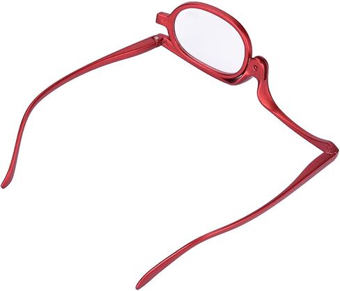 Makeup Glasses with Magnify Eye,Rotating Makeup Glasses for Women Makeup Essential Tool(Black 350) in Saudi Arabia
