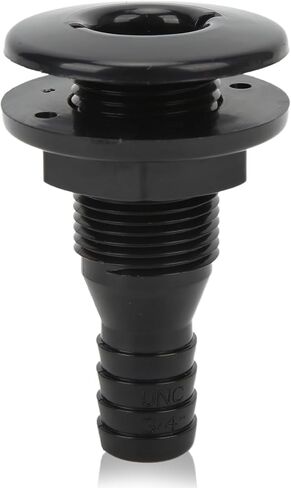 من خلال تركيب الهيكل، قارب 3/4 بوصة من خلال موصل الهيكل ABS بلاستيك من خلال الهيكل مضخة تصريف تصريف خرطوم اقتران منفذ الصرف ملحق للقوارب (أبيض) in Kuwait