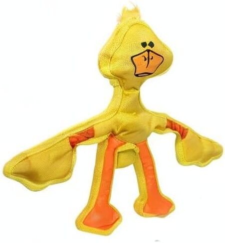 Multipet 43320-1 Skele-Ropes Animals Toy, Duck, 15", Yellow in Saudi Arabia