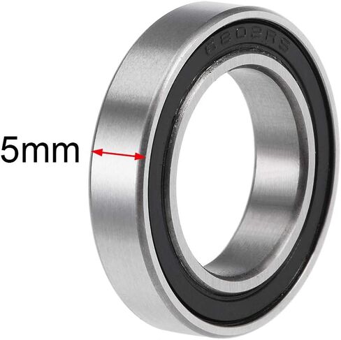 uxcell 6901-2RS Deep Groove Ball Bearings 12mm x 24mm x 6mm Double Sealed Chrome Steel P6(ABEC3) 10pcs in Saudi Arabia