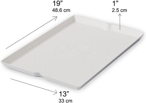 HOP Rabbit Litter Box, Less Mess Designed for Rabbits/Bunnies. Includes Built-in and Removable Hay Feeder and Cover. Dishwasher Safe and BPA-Free. Cat, Guinea Pig and Chinchilla Friendly Too. in Kuwait