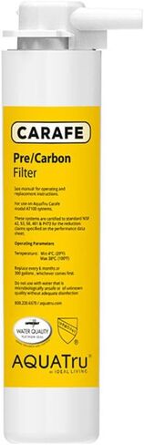 AquaTru Carafe Replacement VOC Filter with (Stage 4) for AquaTru Carafe Countertop Reverse Osmosis Water Filter Purification System | Certified to remove PFAS and other chemicals in Saudi Arabia