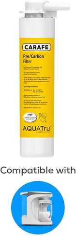 AquaTru Carafe Replacement VOC Filter with (Stage 4) for AquaTru Carafe Countertop Reverse Osmosis Water Filter Purification System | Certified to remove PFAS and other chemicals in Saudi Arabia