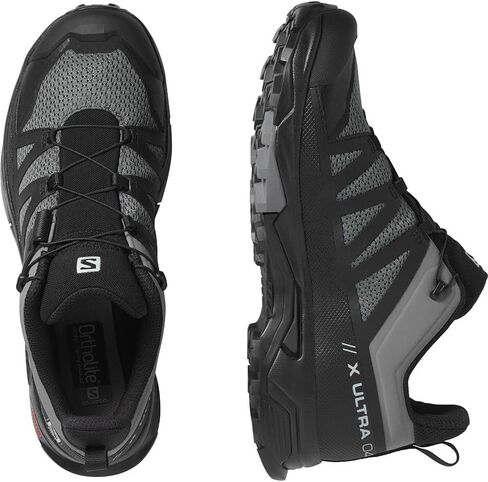 حذاء Salomon X Ultra 4 للمشي لمسافات طويلة للرجال، حبل بنجي/أسود/كاكي عتيق، 10 in Saudi Arabia