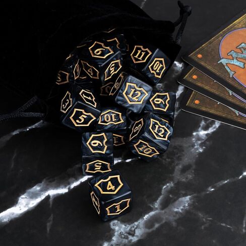 48 Pieces Abilities Keywords Counter Dice Plus One MTG Dice Counters Creature Stats Buff Tokens Dice Set for Magic The Gathering, MTG, TCG, Card Games Accessories in Saudi Arabia