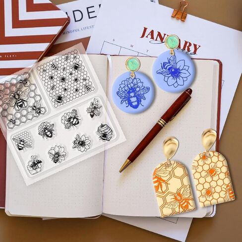 CHGCRAFT Dragon Polymer Clay Texture Sheets Clear Clay Silicone Texture Sheets Silicone Texture Stamp Sheets for DIY Crafts Projects and Making Earrings Jewerly, 5.5x5.5inch in Saudi Arabia