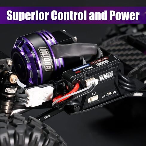 INJORA فرش مايكرو MBL32 ESC لـ 1/18 1/24 RC الزاحف TRX4M Ascent18 SCX24 ترقية in Saudi Arabia