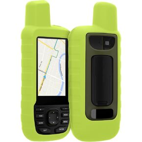 حافظة kwmobile متوافقة مع Garmin GPSMAP 66sr / GPSMAP 67 - نظام الملاحة GPS للهاتف غطاء حماية ناعم من السيليكون - برتقالي in Kuwait