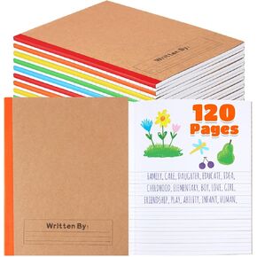 Henoyso 10 أجهزة كمبيوتر 120 صفحة دفاتر ملاحظات التكوين الأساسي 9.75 × 7.5 بوصة المجلات الأولية للأطفال الكتابة اليدوية ورسم دفتر ممارسة القصة لمرحلة ما قبل المدرسة، ما قبل الروضة، الصفوف K-2، رياض الأطفال in Kuwait