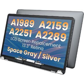 DZLQS A1989 A2159 A2251 A2289 مجموعة شاشة LCD بديلة متوافقة مع MacBook Pro 13 بوصة 2018 2019 2020 Year Retina (رمادي فلكي) in Kuwait