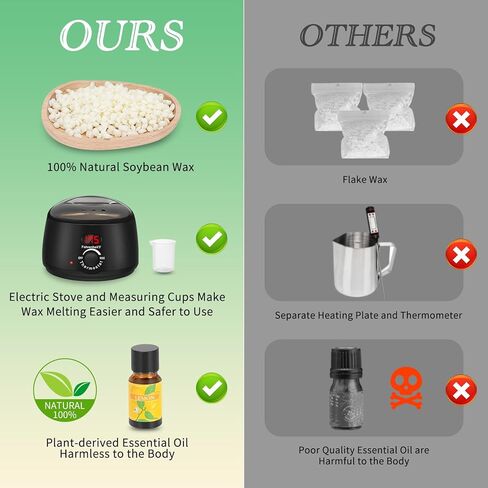 مجموعة صنع الشموع من ويتور، لوازم صنع الشموع مع شمع الصويا الرقمي الذي يذوب الشمع الأكثر دفئًا، مجموعة كاملة للبالغين المبتدئين، مجموعة صنع الشموع المعطرة للمبتدئين لعيد الميلاد in Kuwait