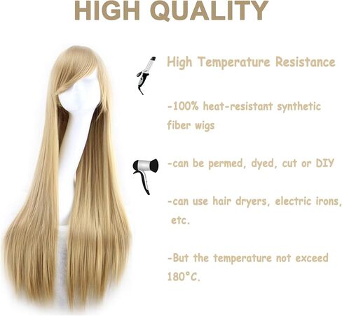 Yutniverse 32 بوصة شعر مستعار أبيض مع الانفجارات مع الشريط الأبيض الباروكات للنساء مع قفاز مستقيم طويل شعر مستعار أبيض شعر مستعار تأثيري للنساء فتاة شعر مستعار الاصطناعية الطرف مع مقطع الشعر in Kuwait