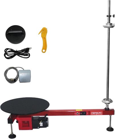 Manual Stretch Film Wrapping Bench,Film Dispenser Wrap Machine,Heavy Duty Film Wrapper Table Pallet Box Shrink for 12-28in Film in Saudi Arabia
