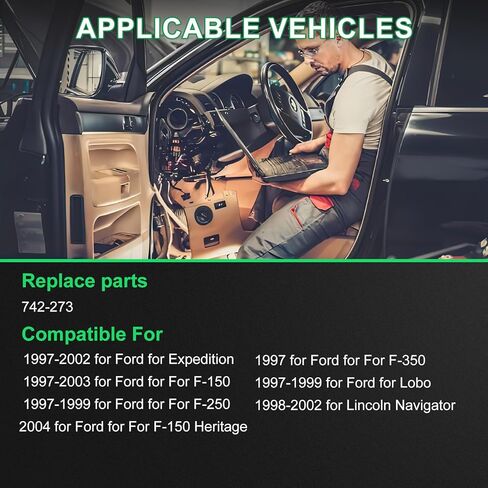 محرك منظم نوافذ الطاقة الأمامي الأيمن والخلفي الأيمن من SCITOO، مناسب لـ 1997-2002 لـ Ford for Expedition، 1997-1999 لـ Ford for Lobo/F-250، 1997-2003 لـ Ford for F-150،742-273 in Kuwait