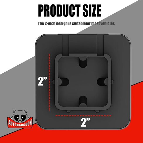 Hitch Cover Fits for 2-inch Hitch，Trailer Hitch Cover Tube Plug Insert, Car Exterior Accessories, Receiver Tube Hitch Plug (Light Gray) in Saudi Arabia