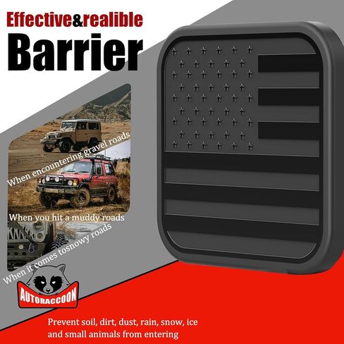 Hitch Cover Fits for 2-inch Hitch，Trailer Hitch Cover Tube Plug Insert, Car Exterior Accessories, Receiver Tube Hitch Plug (Light Gray) in Saudi Arabia