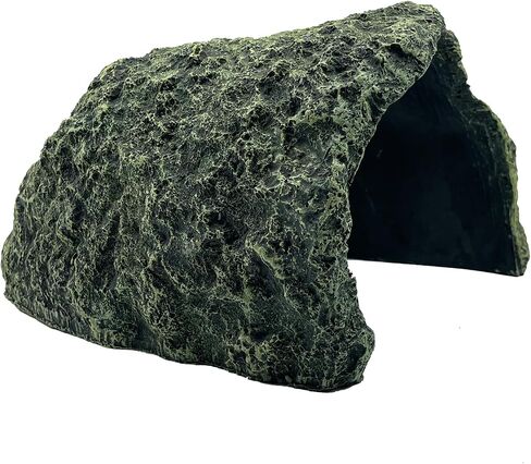 QUZIREVA Extra Large Reptile Hides and Caves Simulation Rock Reptile Hideout Terrarium Habitat Décor for Bearded Dragon Lizards Ball Python Snakes Turtle Large Reptiles Amphibians in Saudi Arabia
