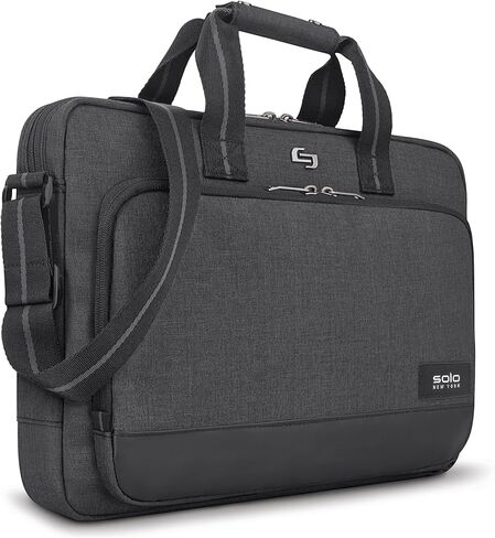 حقيبة كمبيوتر محمول رفيعة مقاس 15.6 بوصة من سولو أستور، رمادي in Kuwait